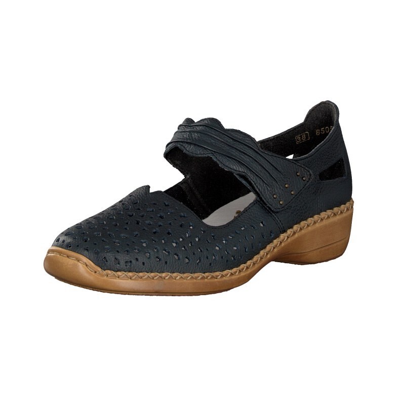 Slip On Damske - Rieker 41399-14 Modre Topánky